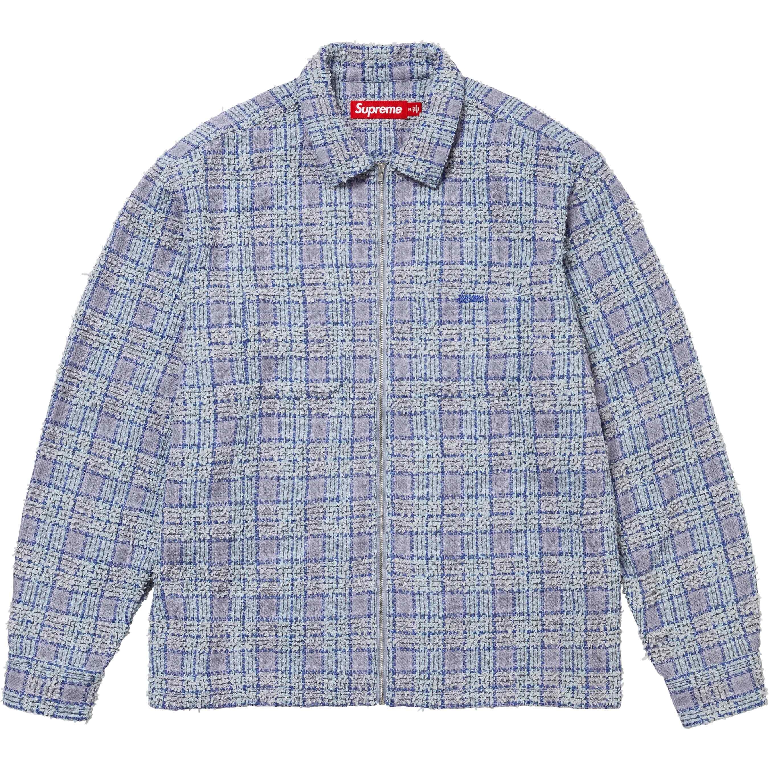 Bouclé Zip Up Shirt view 5